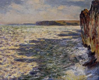 Claude Oscar Monet : Waves and Rocks at Pourville